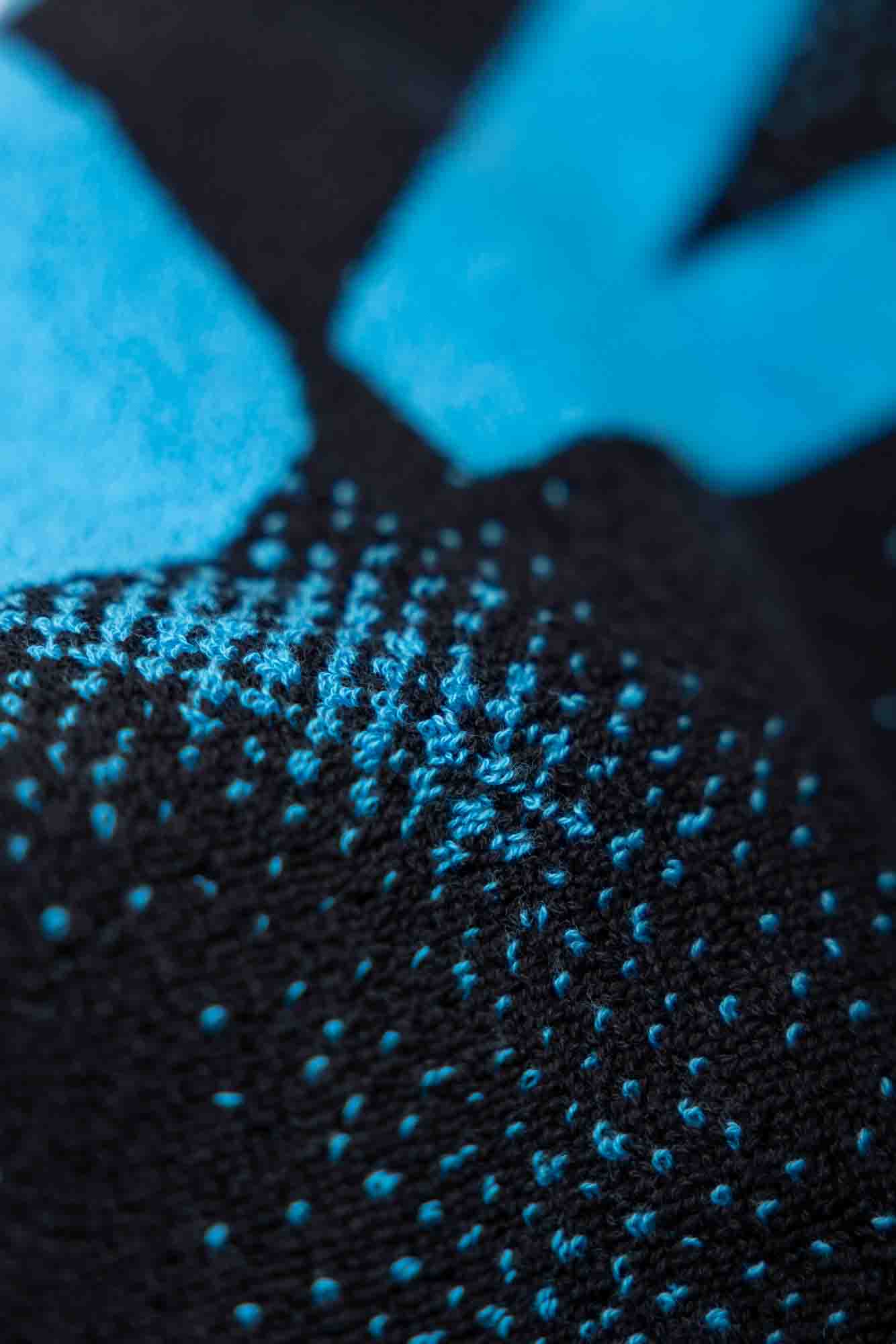 Asciugamano Andro NUZN S nero/blu.