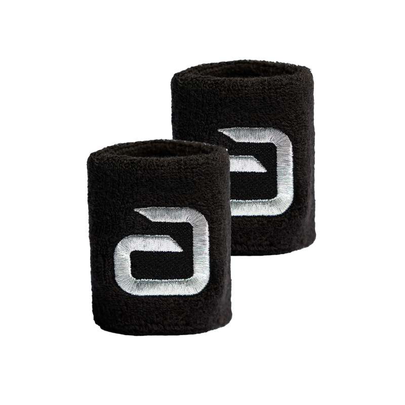 Andro Polsband Alpha zwart/zilver 2-stuks