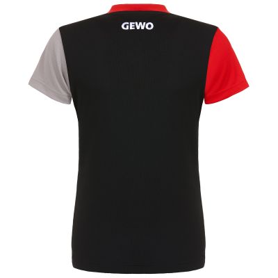 Gewo shirt Ravenna Lady zwart/rood