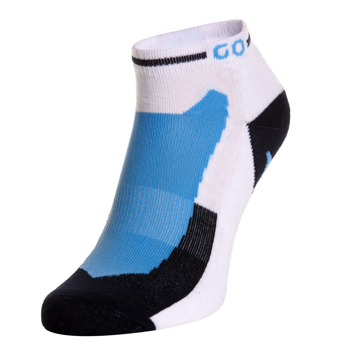 Gewo korte sokken Flex III wit/blauw