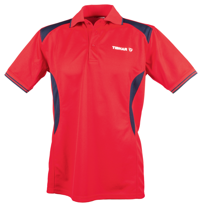Tibhar shirt Cosmos polyester rood/marine