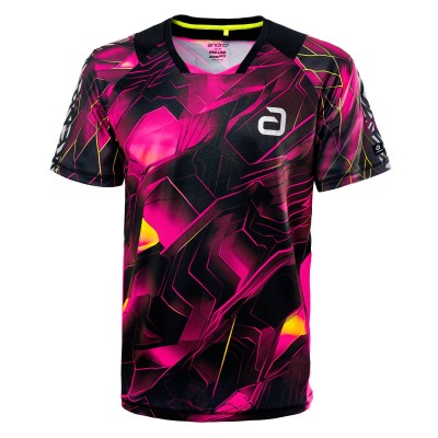 Andro Shirt Nayton black/neon pink