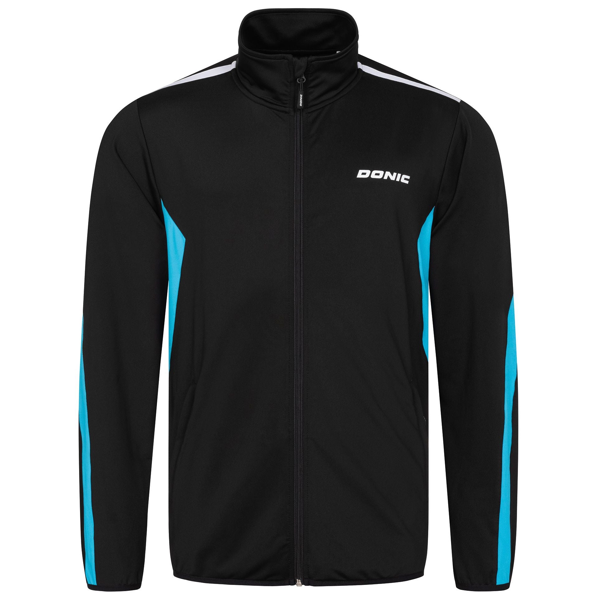Donic Trainingsjacke Averis schwarz/hellblau/weiß