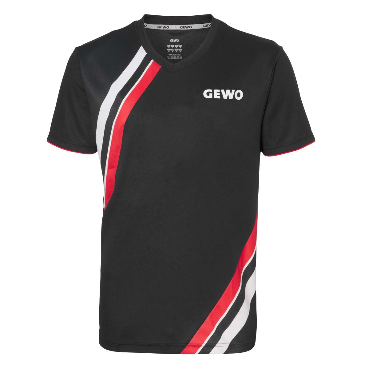 Gewo T-Shirt Arona zwart/rood