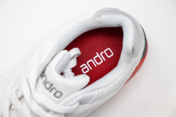 Andro schoenen Shuffle Step 2 wit/rood