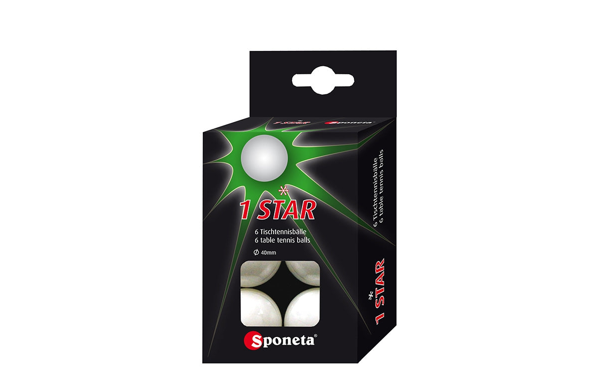 Sponeta TT-ballen * (6) wit