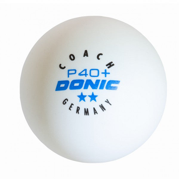 Donic bal Coach ** P40+ wit (120)