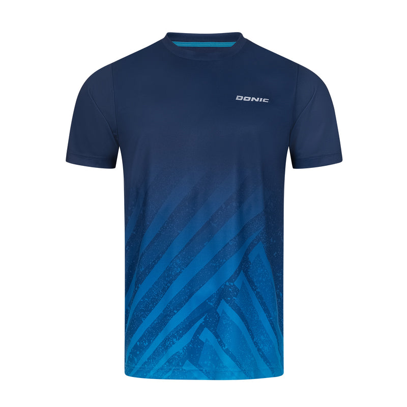 Donic T-Shirt Argon Junior navy/cyan blue
